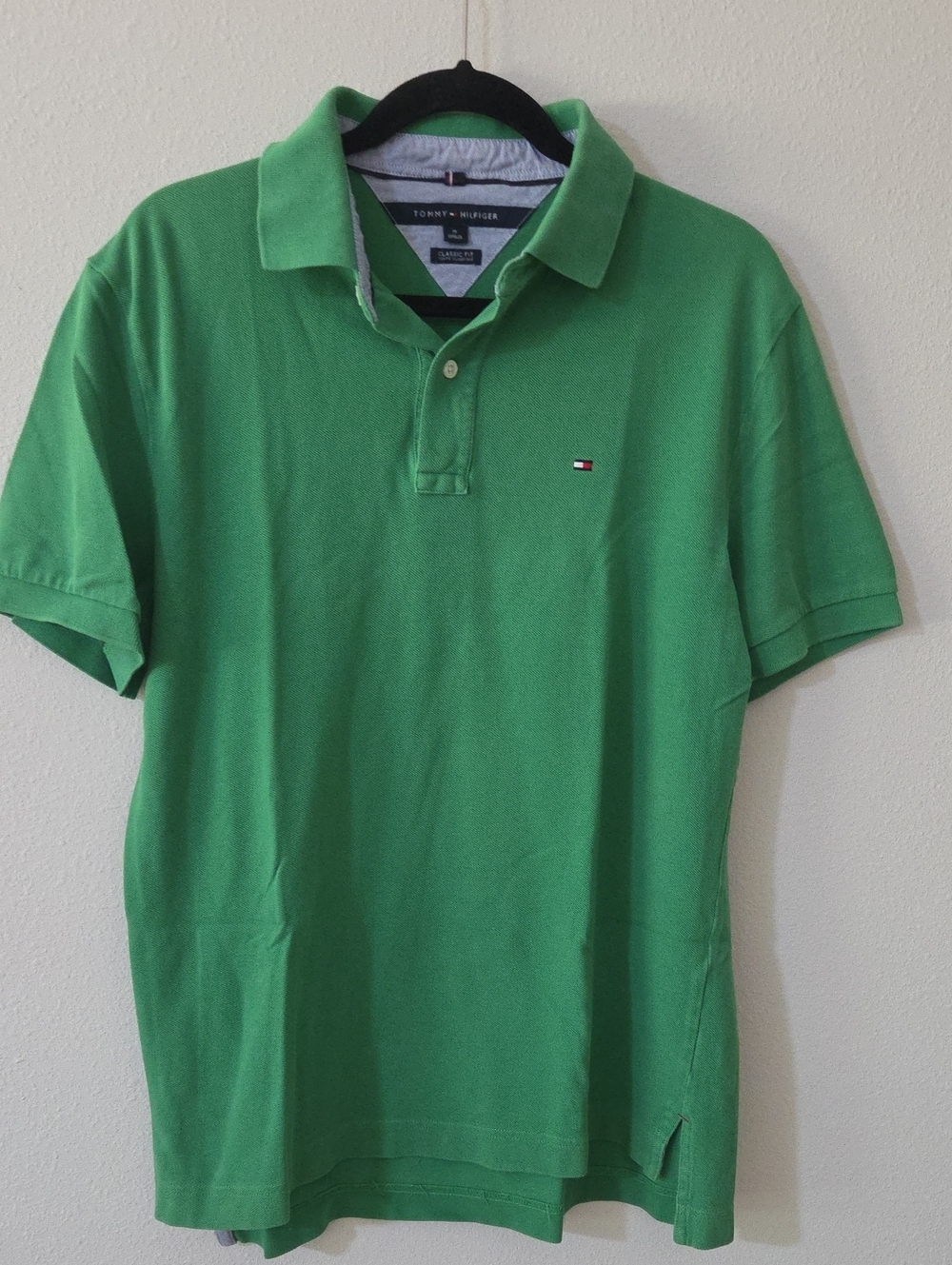 Tommy Hilfiger Men’s Bright Green Polo Shirt with Chest Logo
